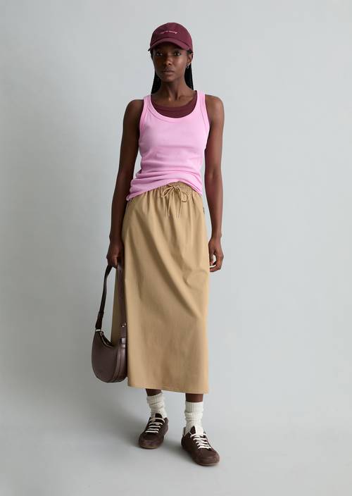 DfC Ripp-Tanktop slim Pale Bubblegum in Frontalansicht