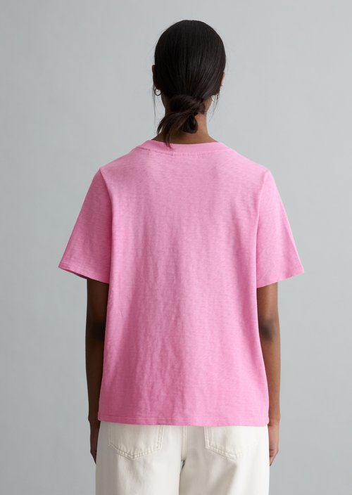 DfC slub jersey T-shirt loose — Pale Bubblegum