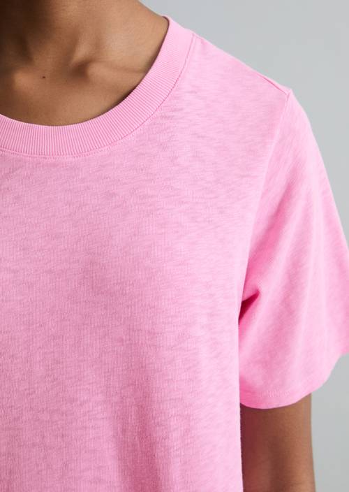 DfC - T-shirt sciolta in jersey slub Pale Bubblegum in vista dettagliata