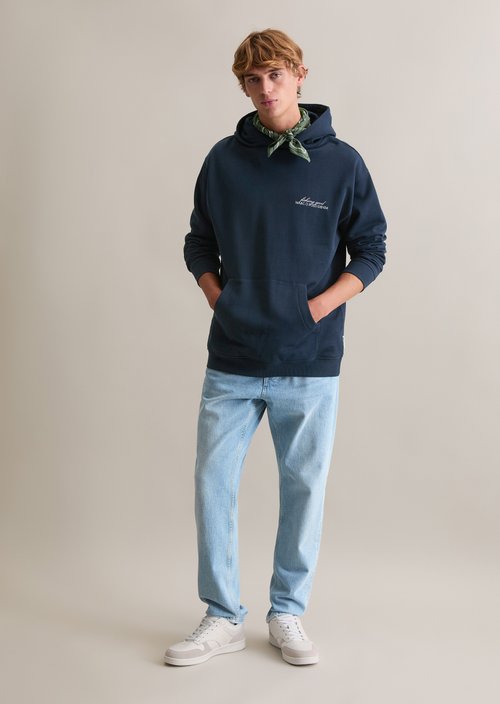 Hoodie relaxed — Navy Teal