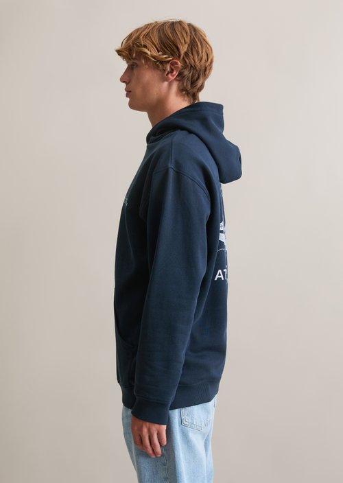 Hoodie relaxed — Navy Teal