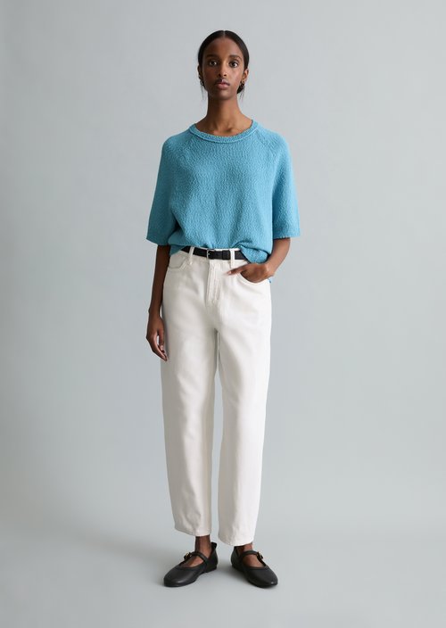 Regular short-sleeved sweater — Blue Dawn