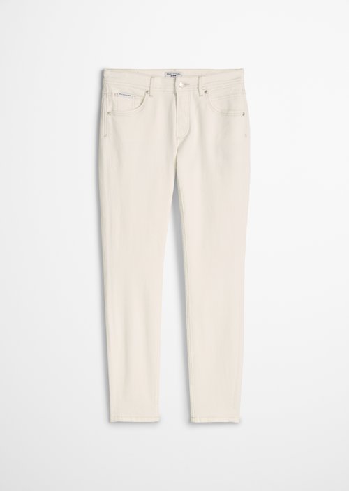 Jeans model Alva slim cropped — White