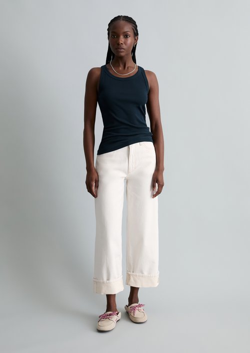 Jeans model Tomma wide — White