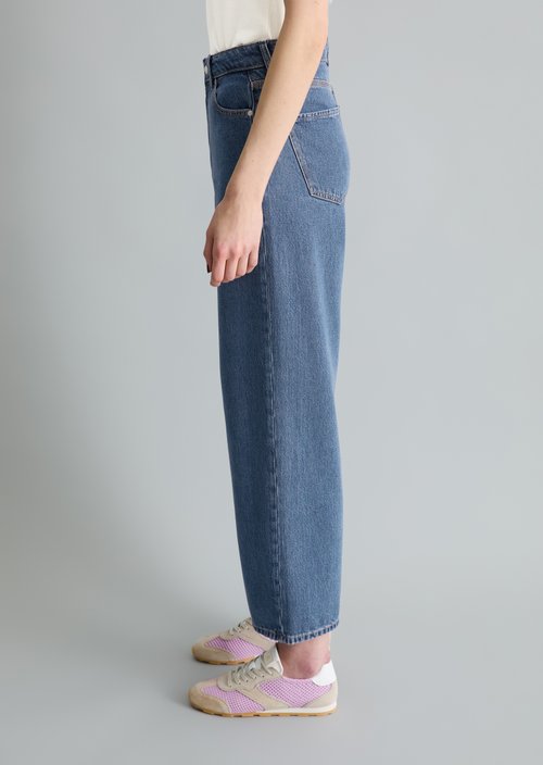 Jeans model Tomma wide cropped — Medium Blue