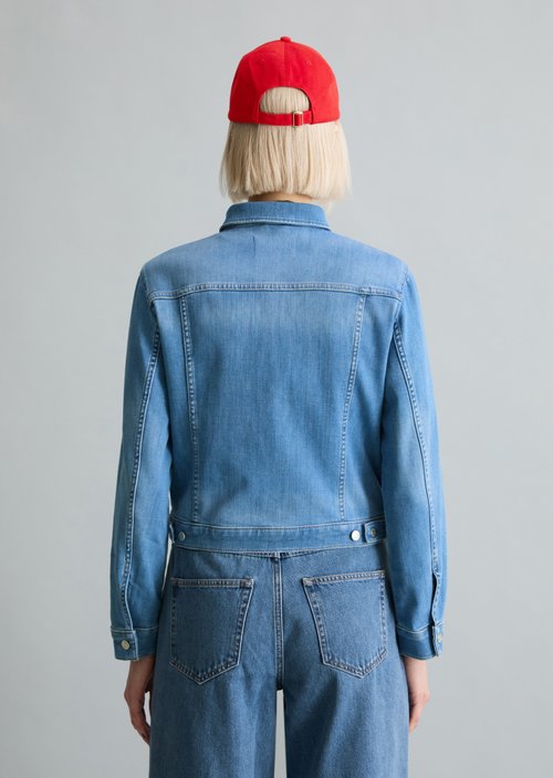 Oversize denim jacket — Bright Blue (alternate view)