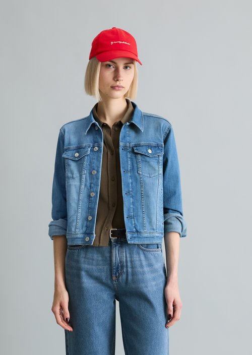 Oversize denim jacket — Bright Blue