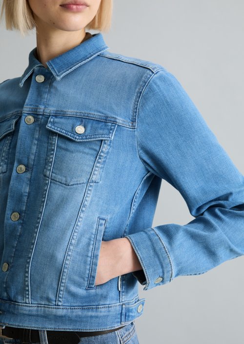 Oversize denim jacket — Bright Blue