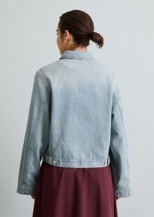 Oversized denim jacket — Light Blue (alternate view)