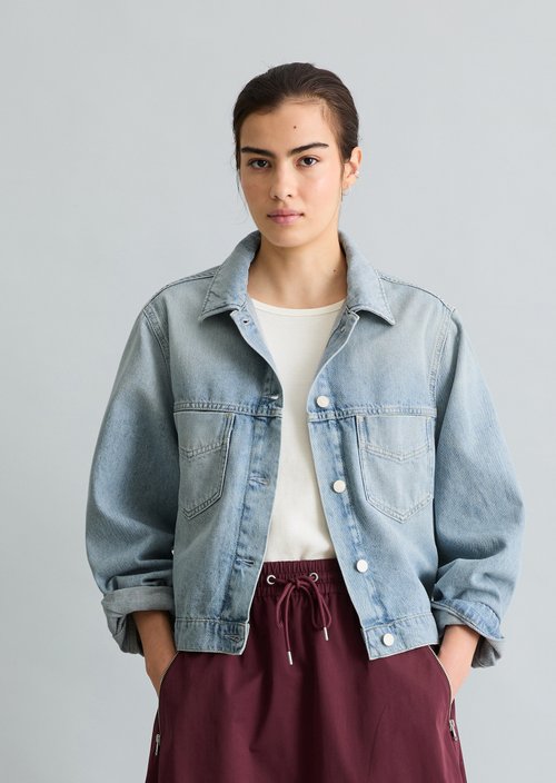 Oversized denim jacket — Light Blue