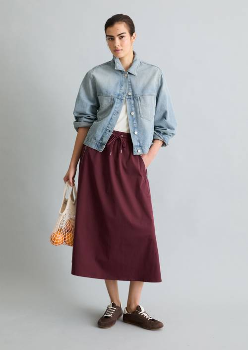 Oversized spijkerjas Light Blue in vooraanzicht