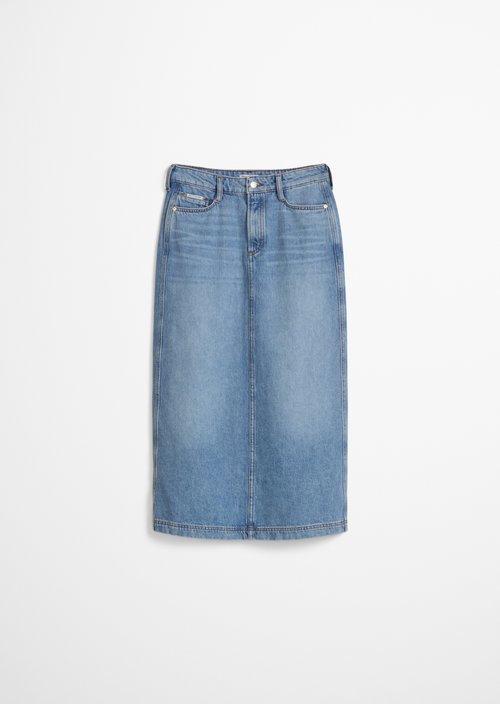 Regular maxi denim skirt — Medium Blue