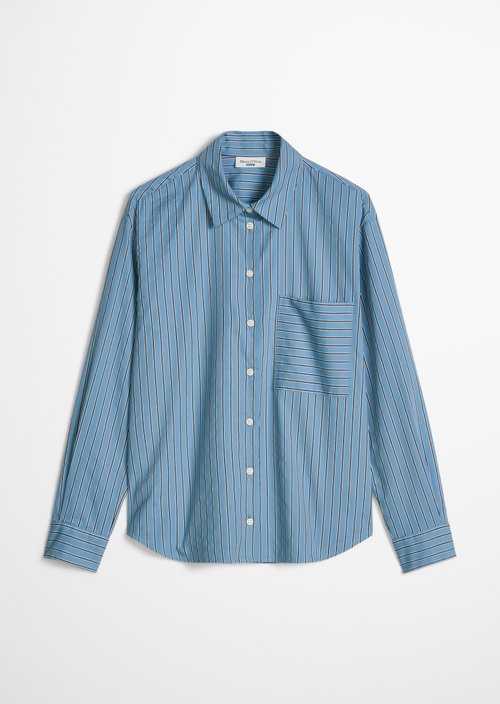 Regular striped blouse — Light Blue