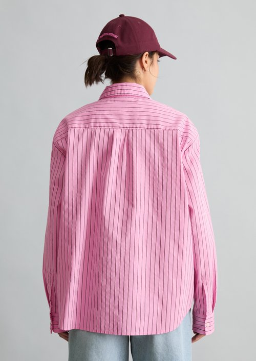 Regular striped blouse — Light Pink