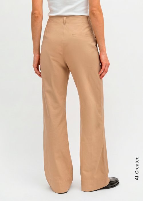 Chino model Lande wide — Salted Caramel (alternate view)