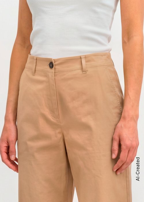 Chino model Lande wide — Salted Caramel
