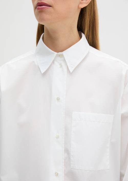 Boyfriend Bluse White en vue détaillée