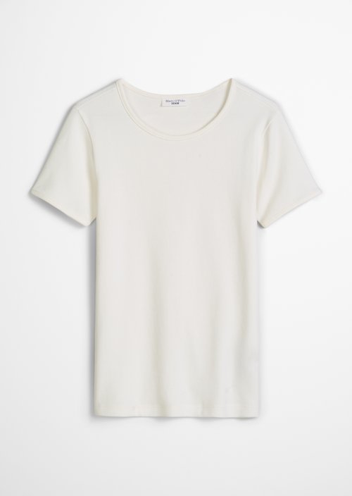 DfC T-shirt with structure relaxed — Silky White