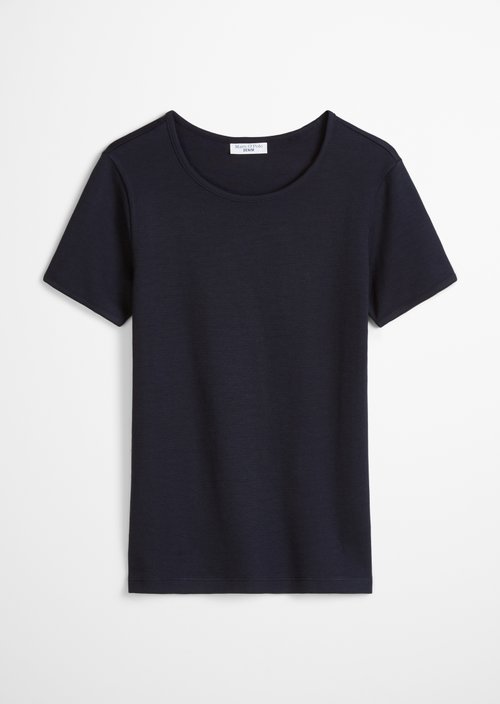 DfC T-shirt with structure relaxed — Blue Depths