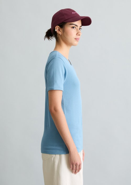 DfC T-shirt with structure relaxed — Blue Dawn