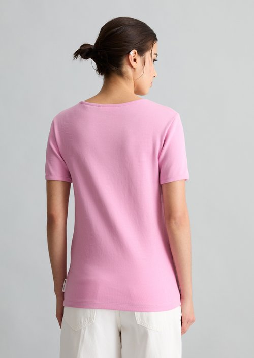 DfC T-shirt with structure relaxed — Pale Bubblegum