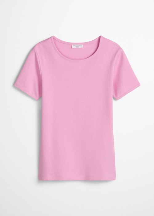 DfC T-shirt with structure relaxed — Pale Bubblegum