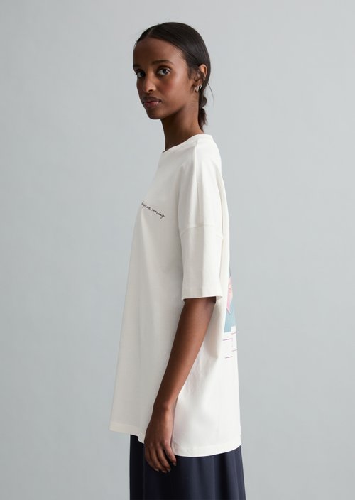 T-shirt oversized — Silky White