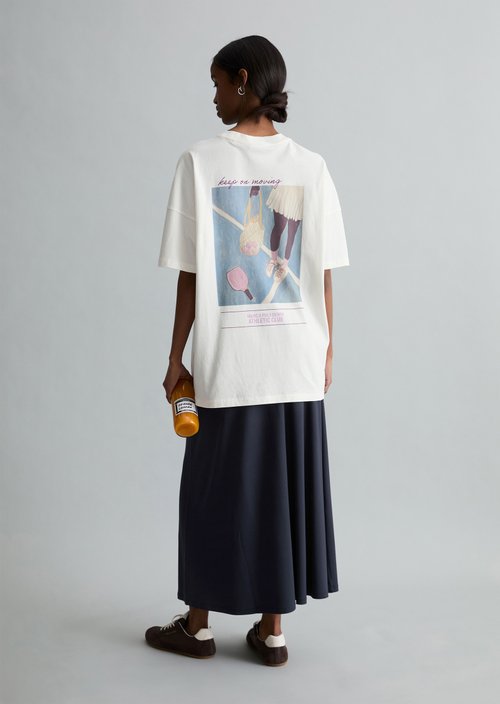 T-shirt oversized — Silky White