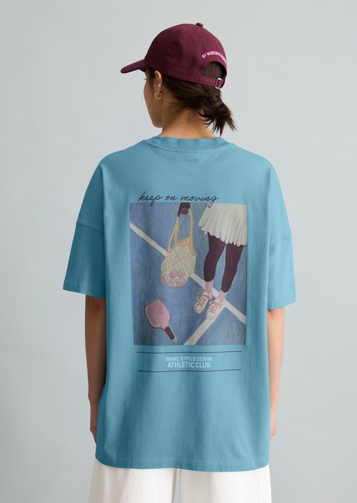 T-shirt oversized — Blue Dawn