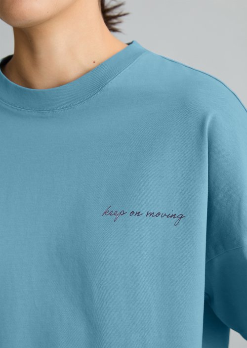 T-shirt oversized — Blue Dawn