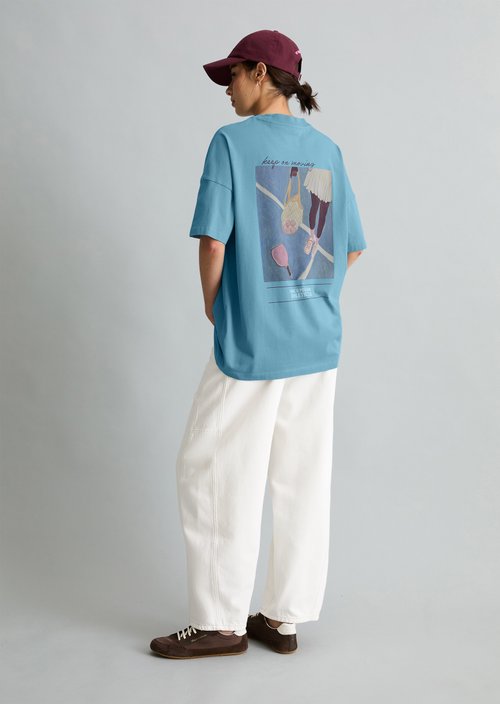 T-shirt oversized — Blue Dawn