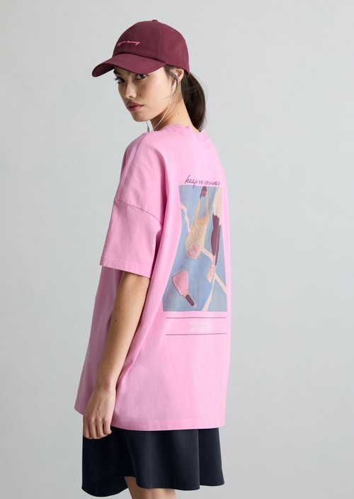T-shirt oversized — Pale Bubblegum