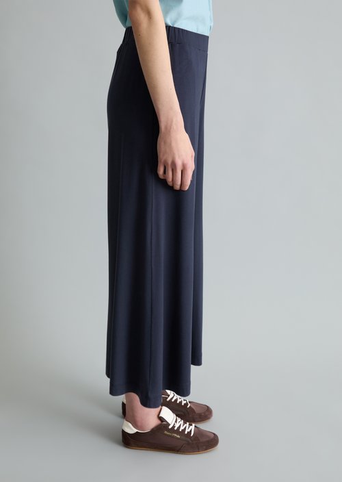 Wide jersey pants — Blue Depths