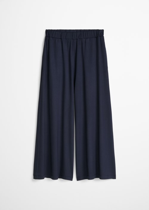 Wide jersey pants — Blue Depths