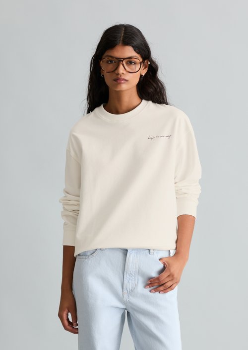 Oversized sweatshirt — Silky White