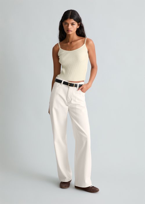 Jeans model Tomma wide — White