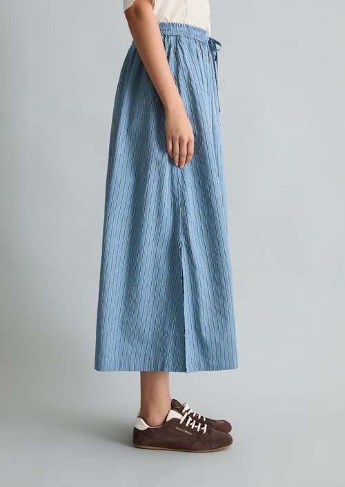Regular striped skirt — Light Blue