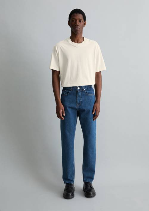 Dżinsy model Linus zwężane Dark Blue w widoku z przodu