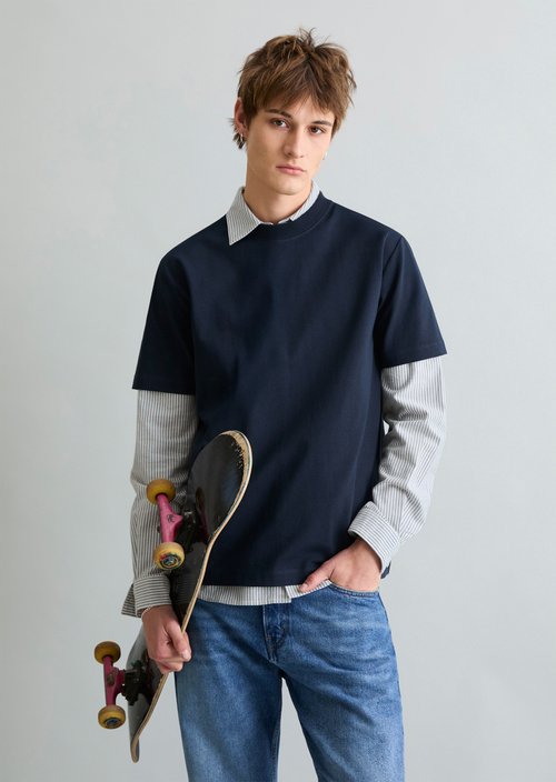 DfC T-Shirt relaxed — Navy Teal