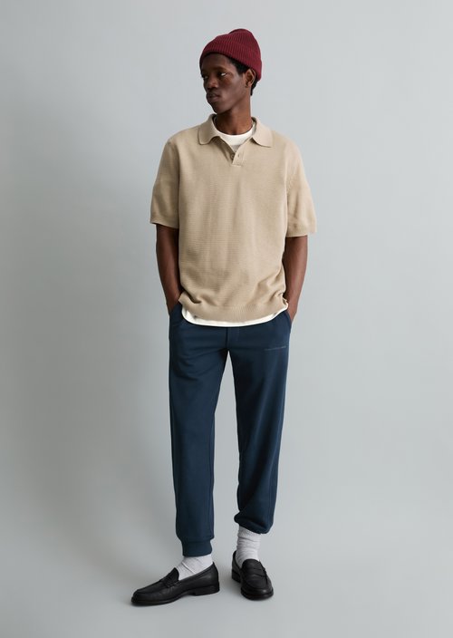 Regular knit polo shirt — Pure Cashmere