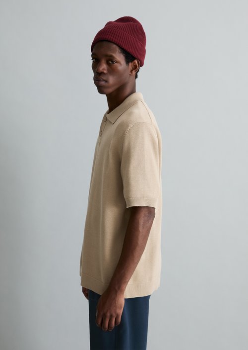Regular knit polo shirt — Pure Cashmere