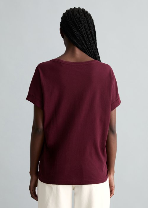 DfC T-Shirt regular — Merlot Red