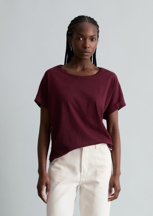 DfC T-Shirt regular — Merlot Red