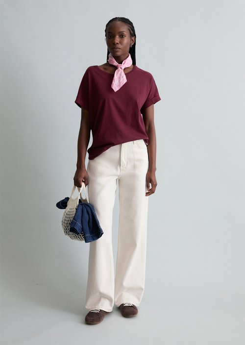 DfC T-Shirt regular — Merlot Red