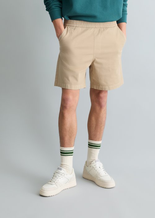 Twill jogger shorts regular — Pure Cashmere