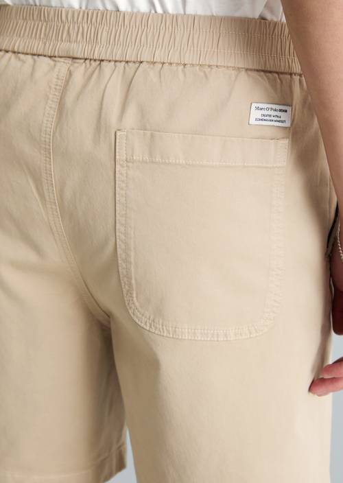 Twill-Jogger-Shorts regular Pure Cashmere in Detailansicht