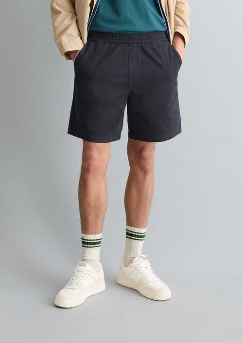 Twill jogger shorts regular — True Navy