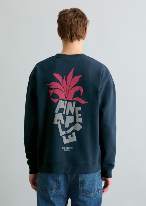 Relaxed sweatshirt — Navy Teal (alternate view)