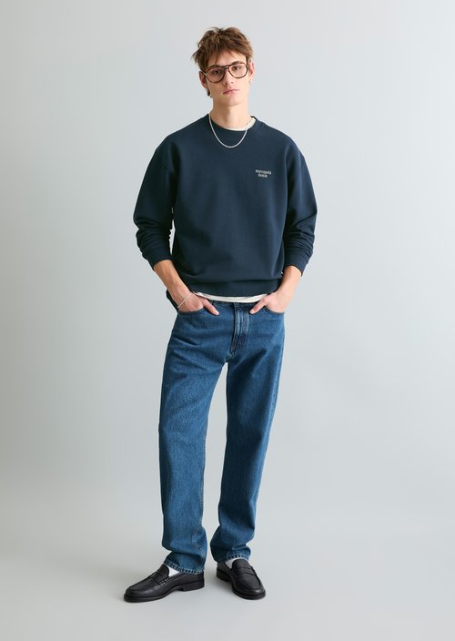 Relaxed sweatshirt — Navy Teal