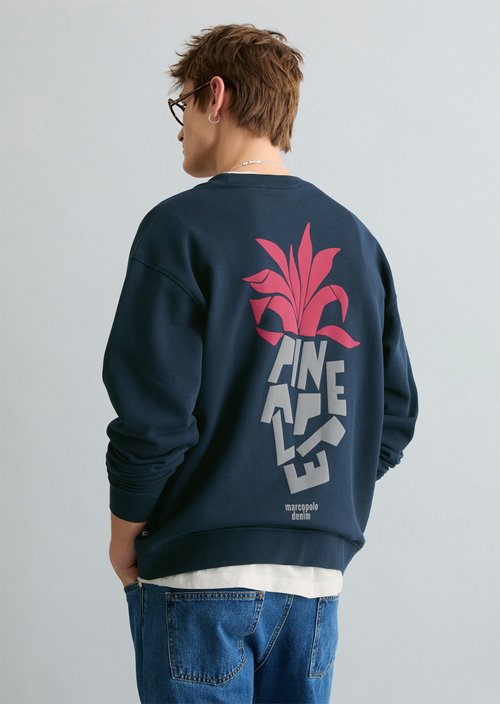 Relaxed sweatshirt — Navy Teal